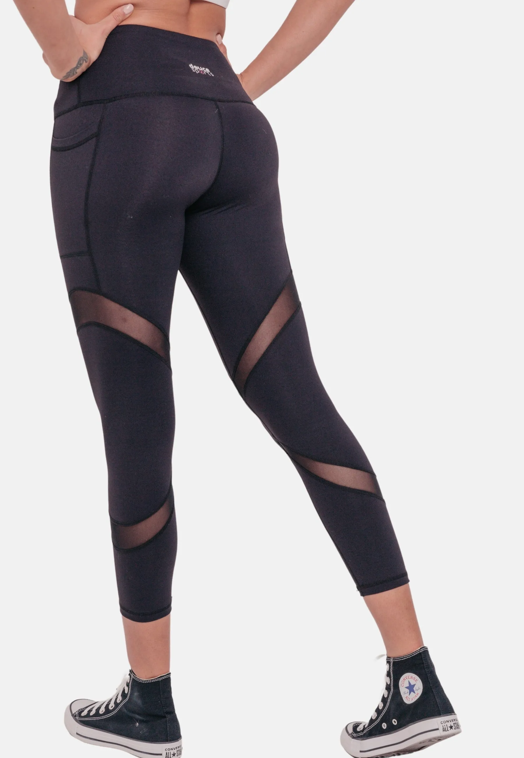 STAR Capri Leggings - Black