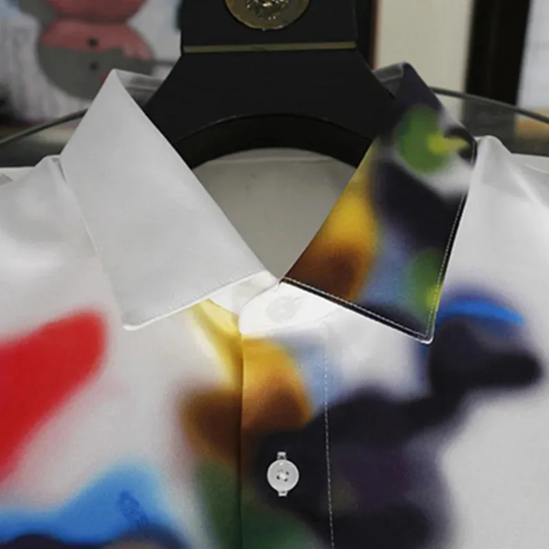StellarChic Sommer Halo Dyeing Langarmhemd