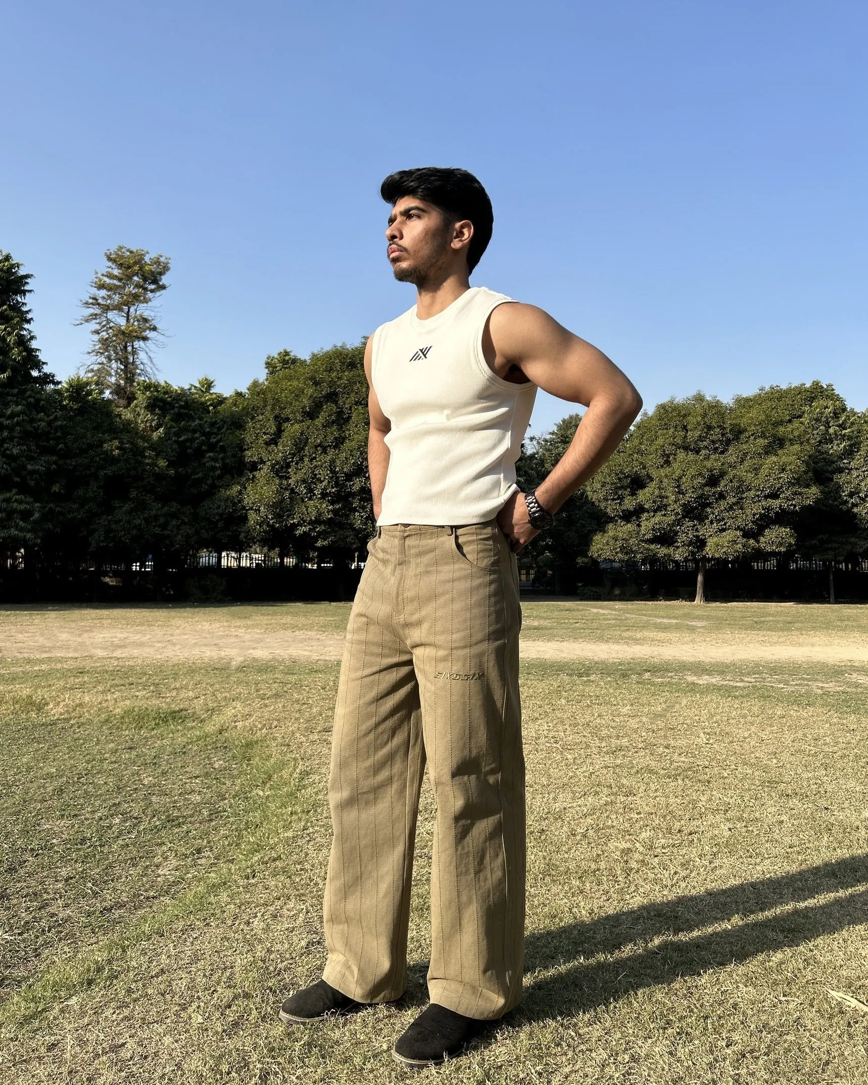 Stitchline Pants - Olive