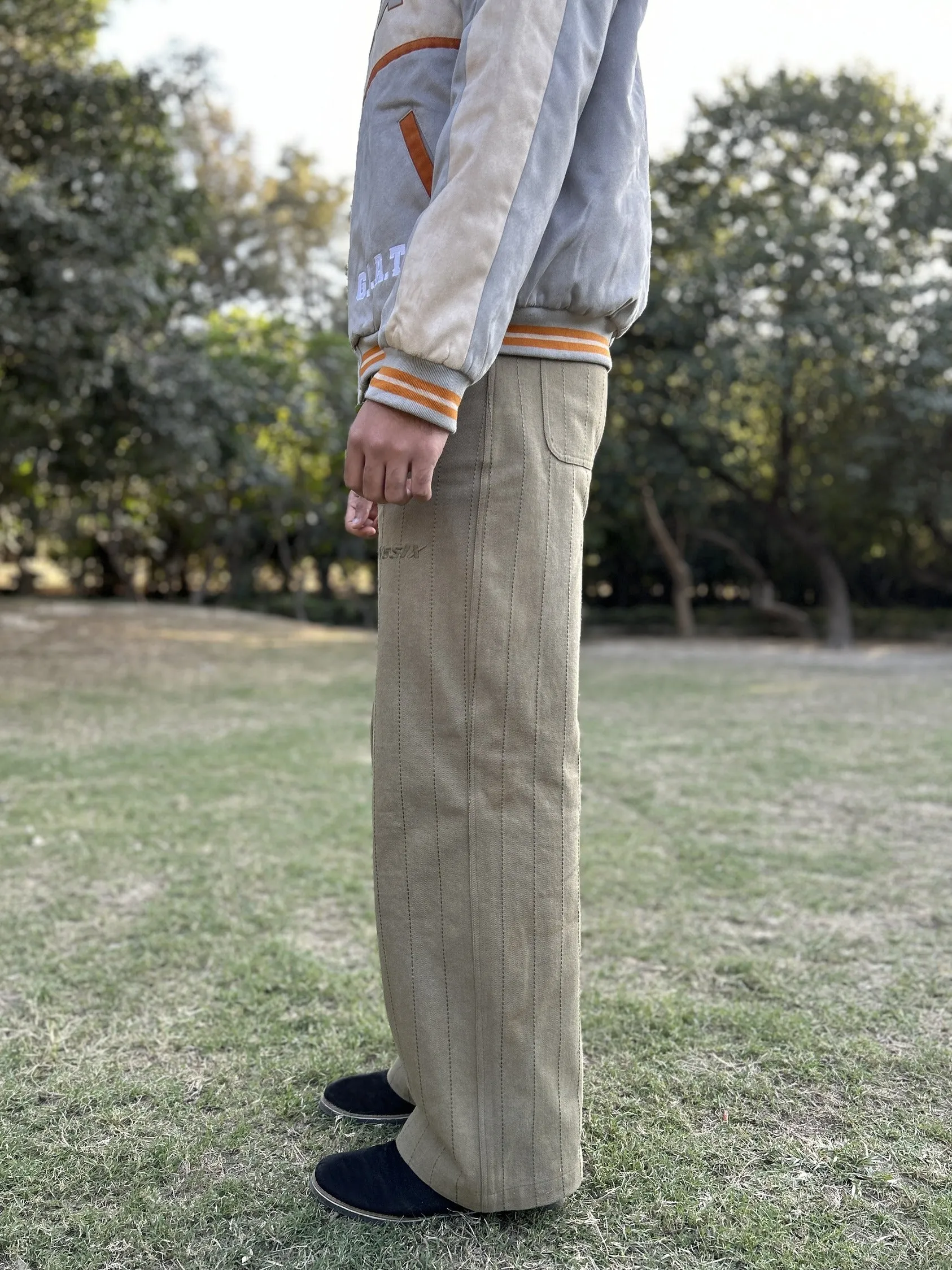 Stitchline Pants - Olive