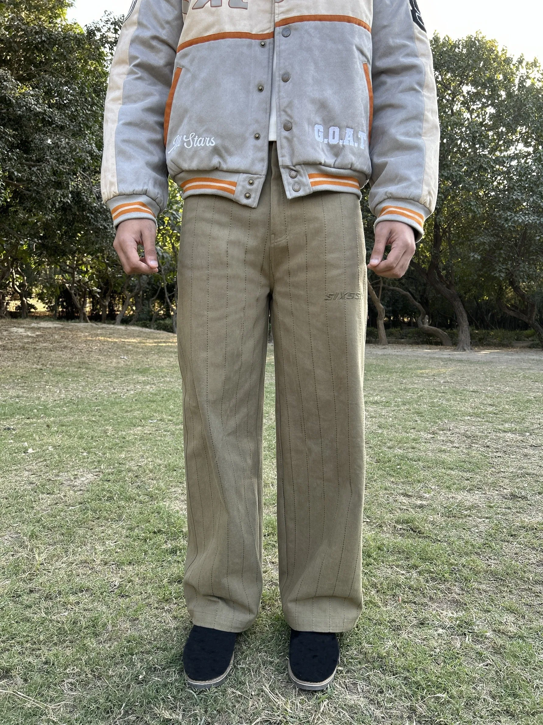 Stitchline Pants - Olive