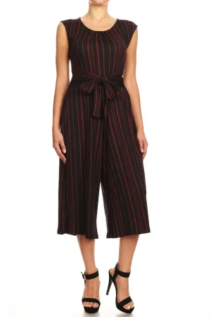 Striped Ladies Night Jumpsuit