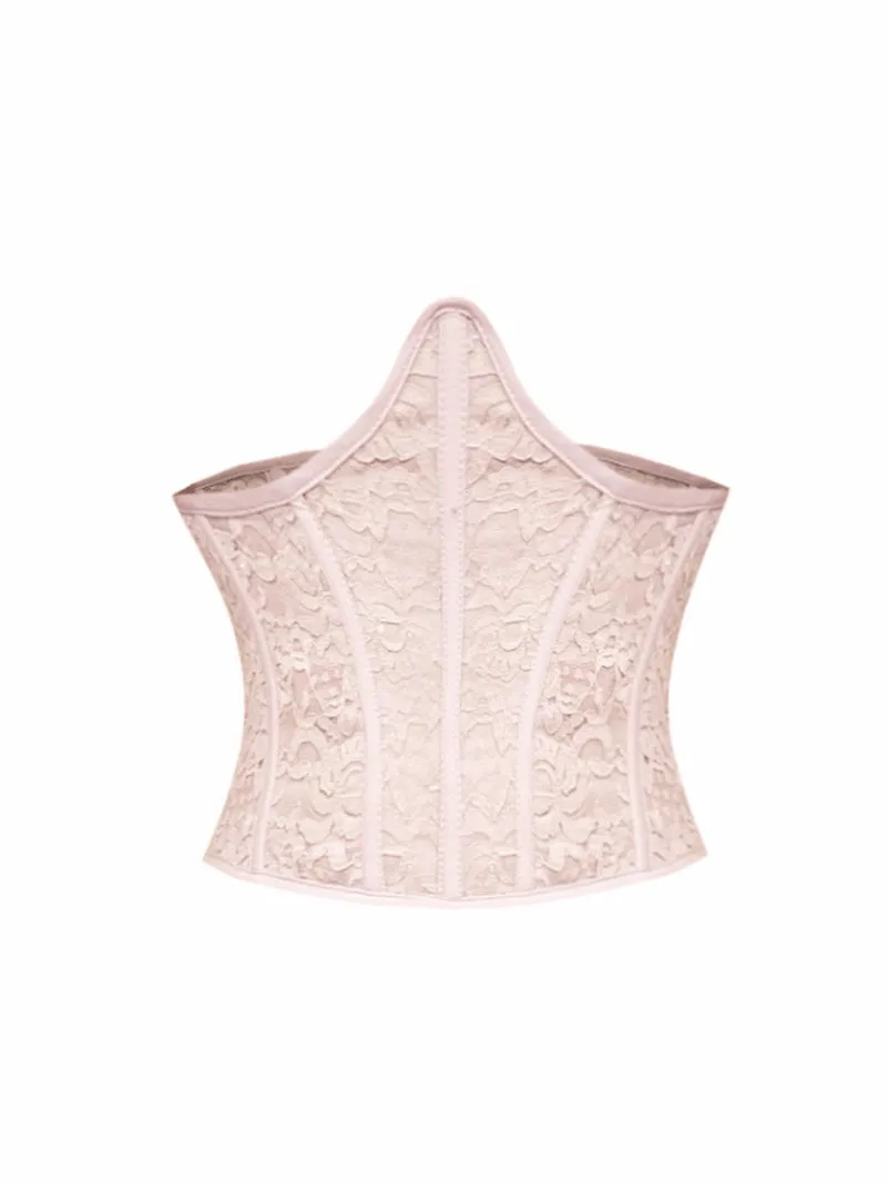 Summer Fairy Sweet Lace Top Skirt Wasit Band Set