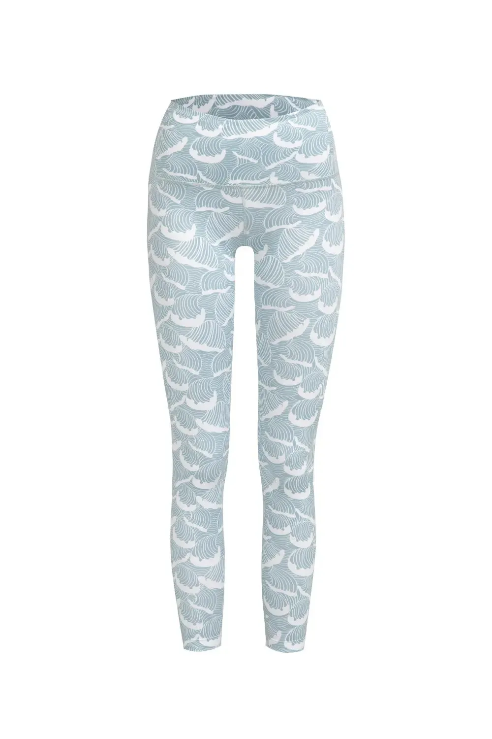 Surf & Yoga Leggings in Ocean Waves Print