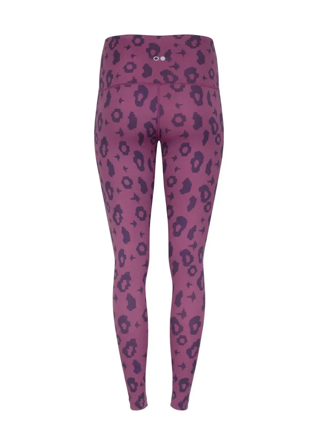 Surf & Yoga Leggings mit Lila Leopard Print