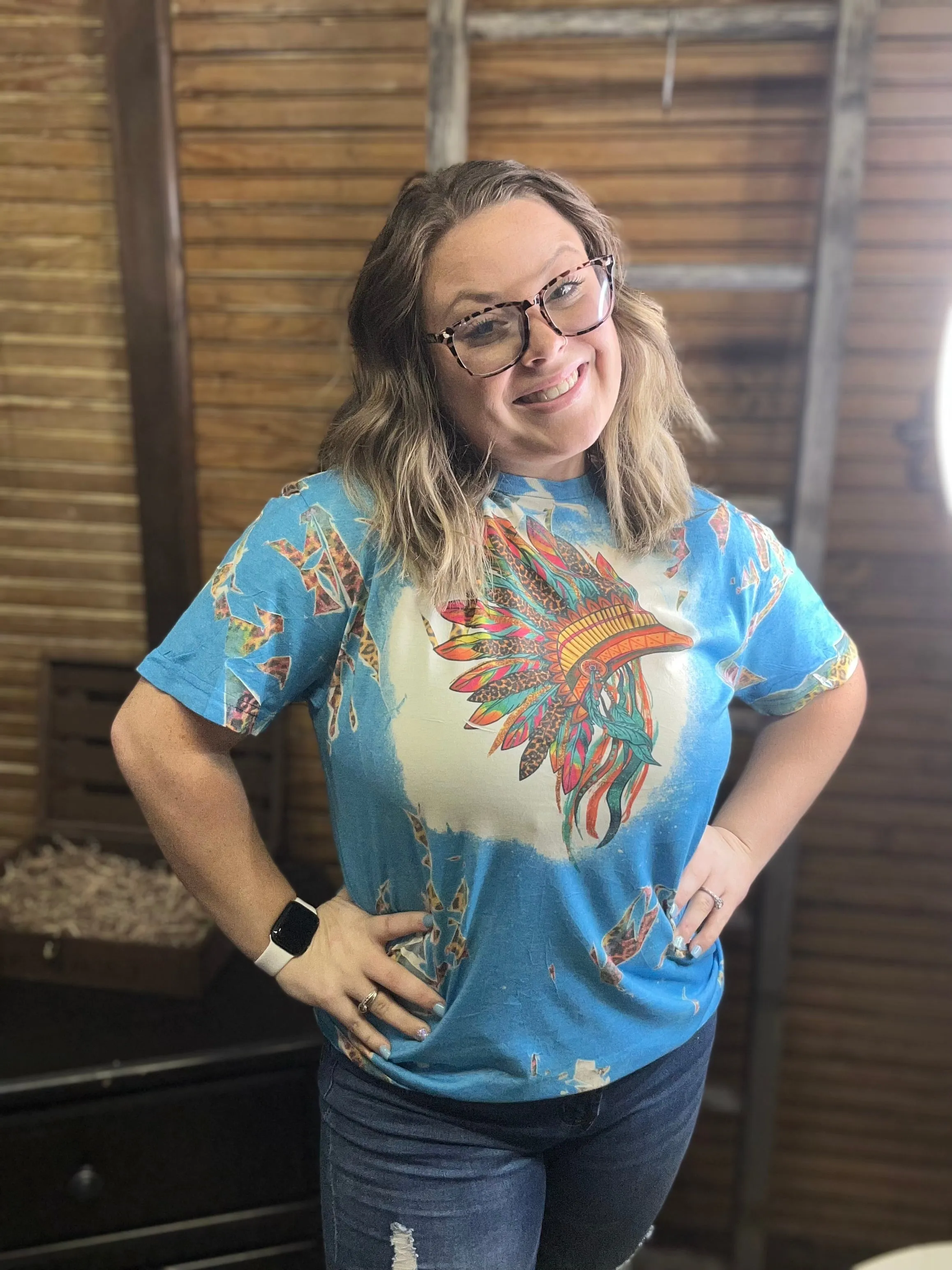 T Shirt Indian Head Dress