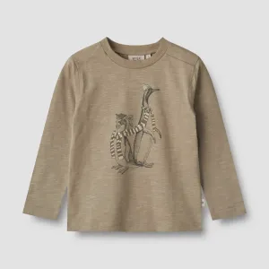 T-Shirt Penguin Friends in Beige Stone