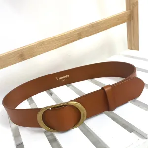 Tan Leather Waist Belt