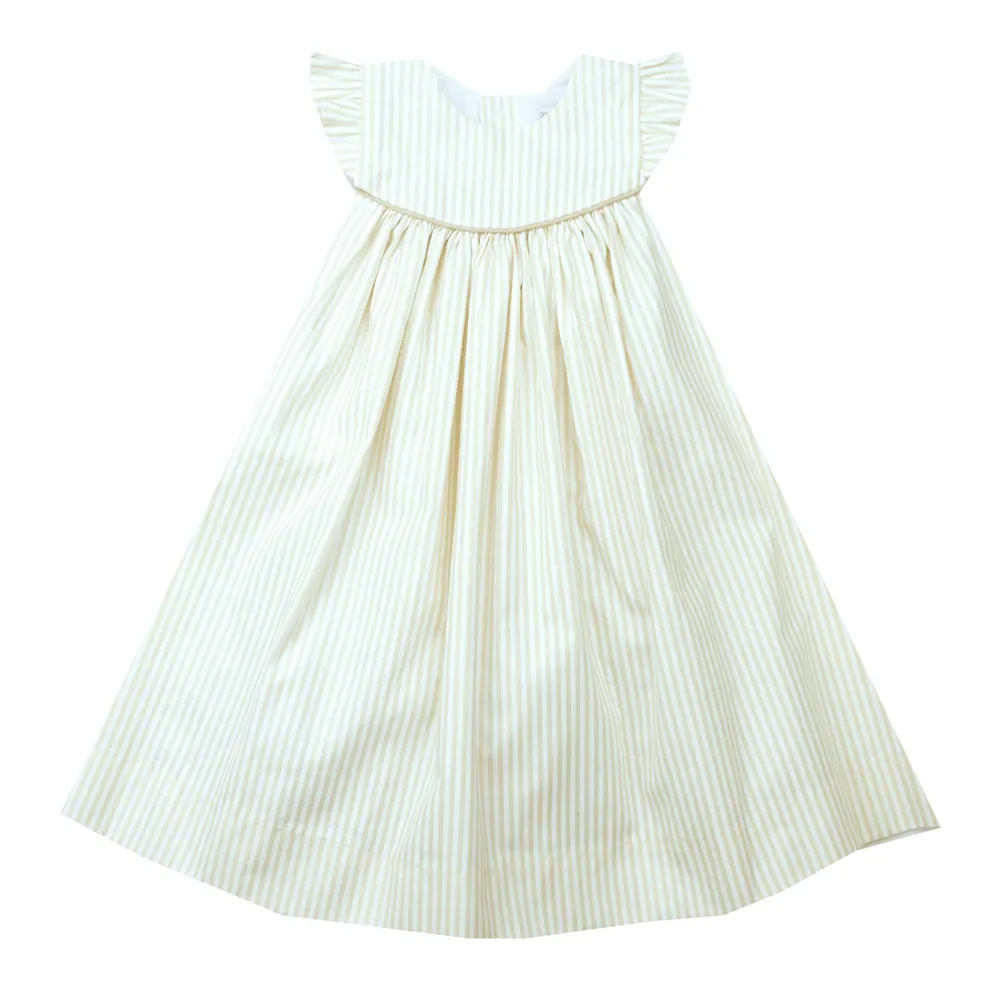The Bailey Boys Khaki Stripe Tie Dress