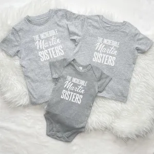 The Incredible… Sisters Set Of Three Tshirts