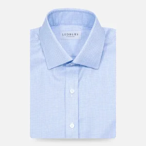 The Light Blue Kilby Non Iron Gingham Custom Shirt