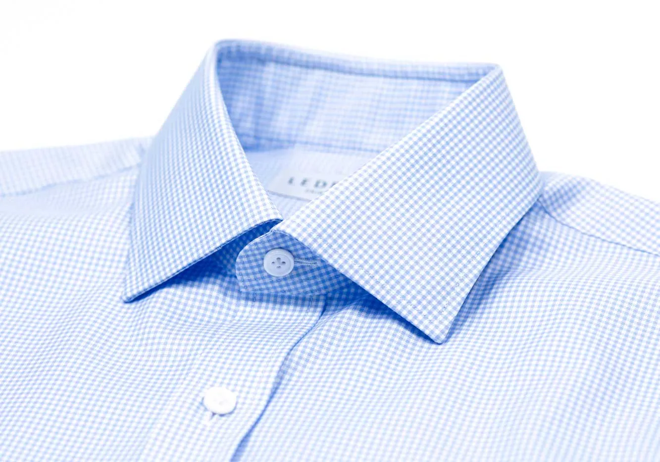 The Light Blue Kilby Non Iron Gingham Custom Shirt