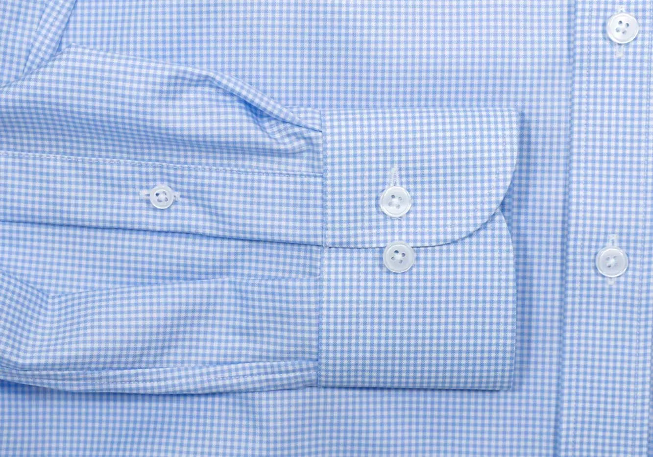 The Light Blue Kilby Non Iron Gingham Custom Shirt