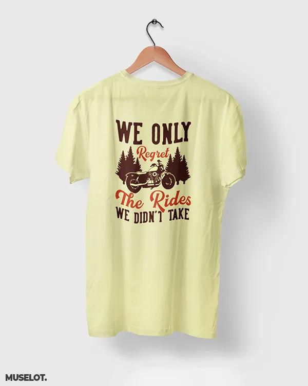 The only regret of a rider printed t shirts