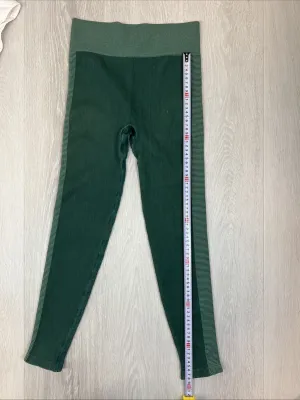 The Upside Womens Green Ribbed Leggings Activewear Size Medium