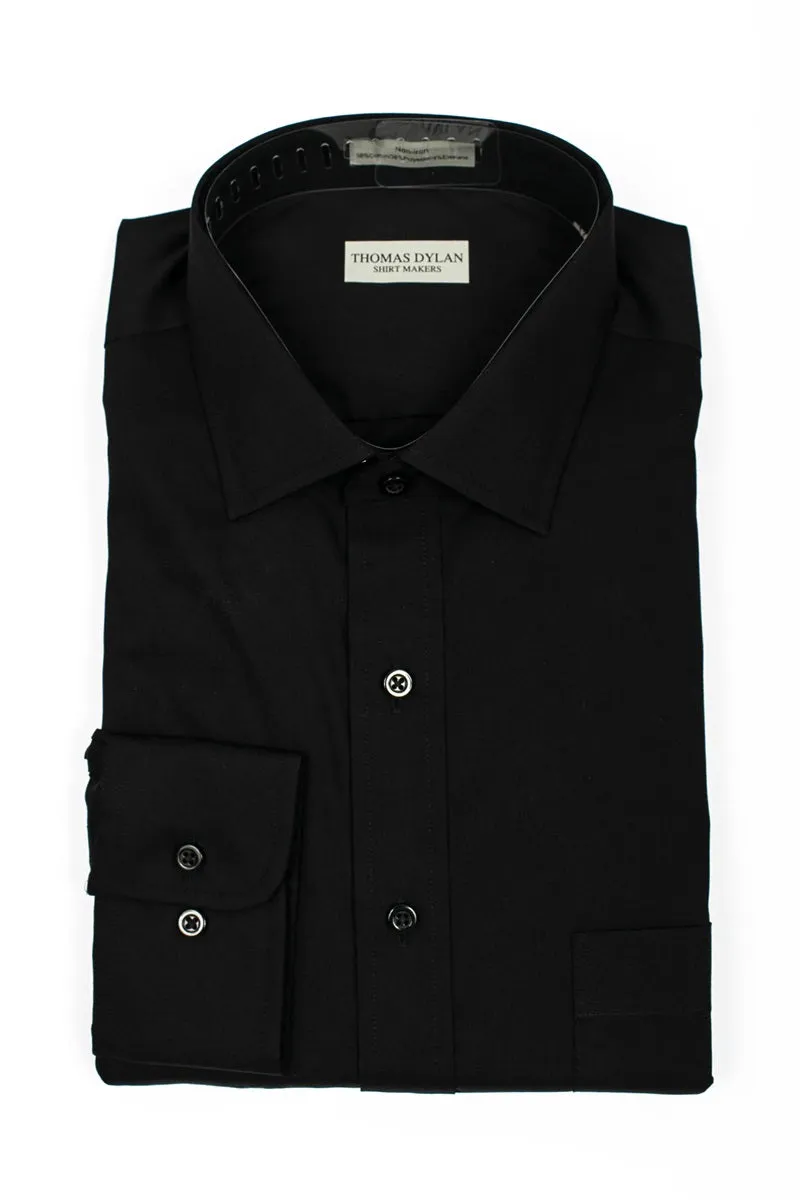 Thomas Dylan Dress Shirt Spread Collar Strechtech Fitted
