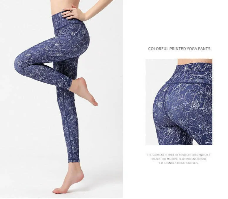 Tie Dye Push-Up Yoga Leggings