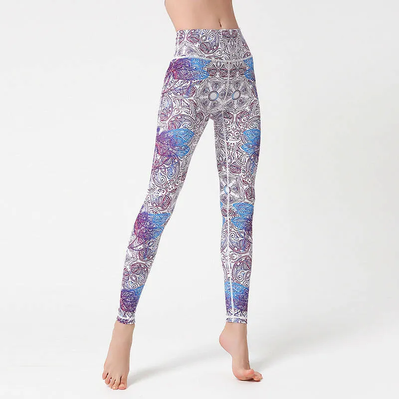 Tie Dye Push-Up Yoga Leggings