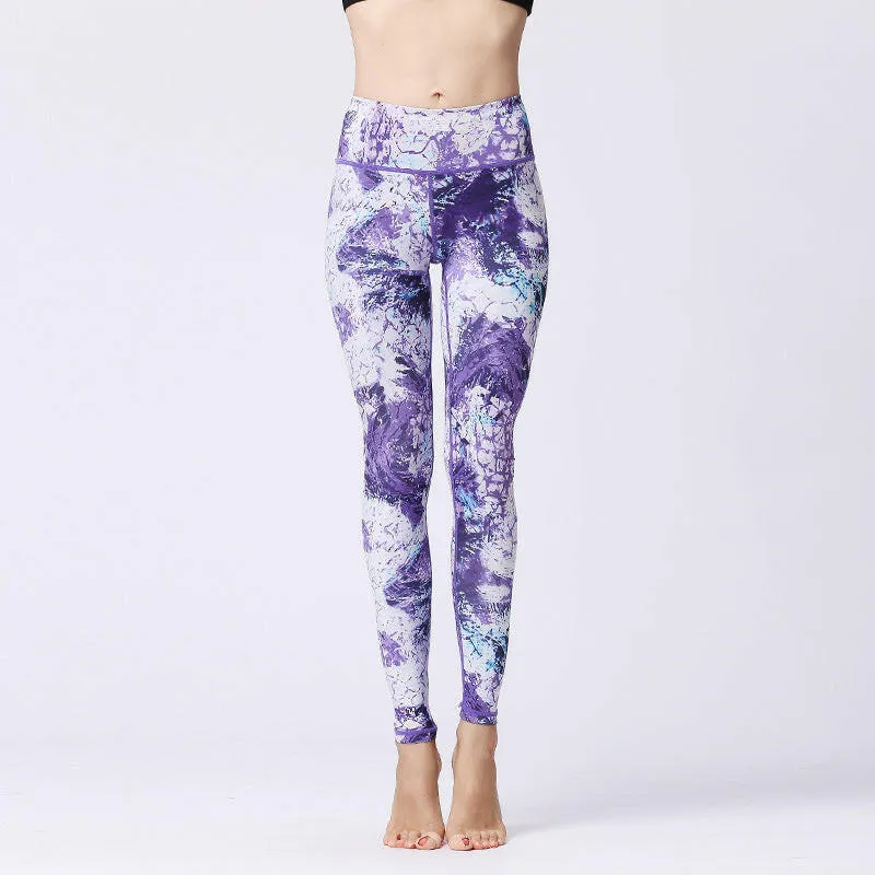 Tie Dye Push-Up Yoga Leggings