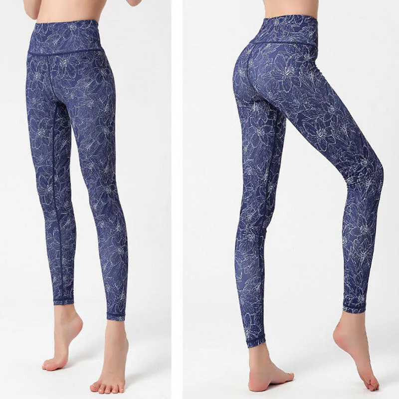Tie Dye Push-Up Yoga Leggings