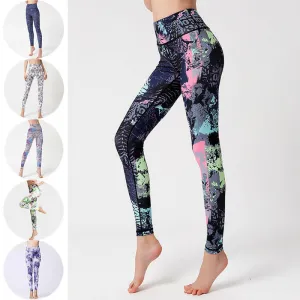 Tie Dye Push-Up Yoga Leggings