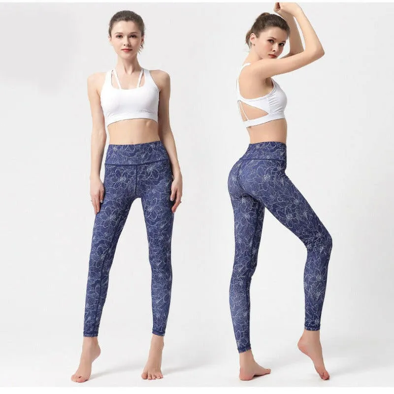 Tie Dye Push-Up Yoga Leggings