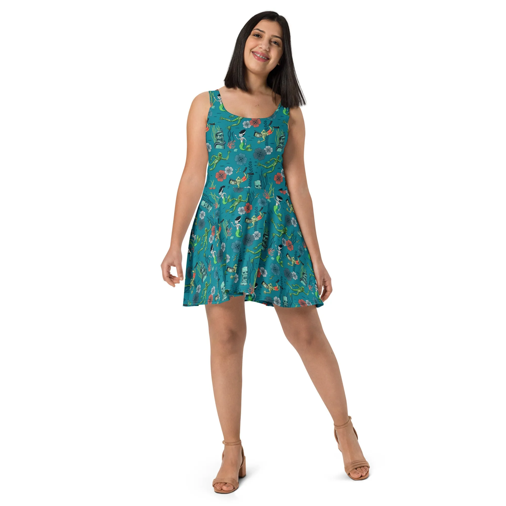Tiki Dead Sea Skater Dress