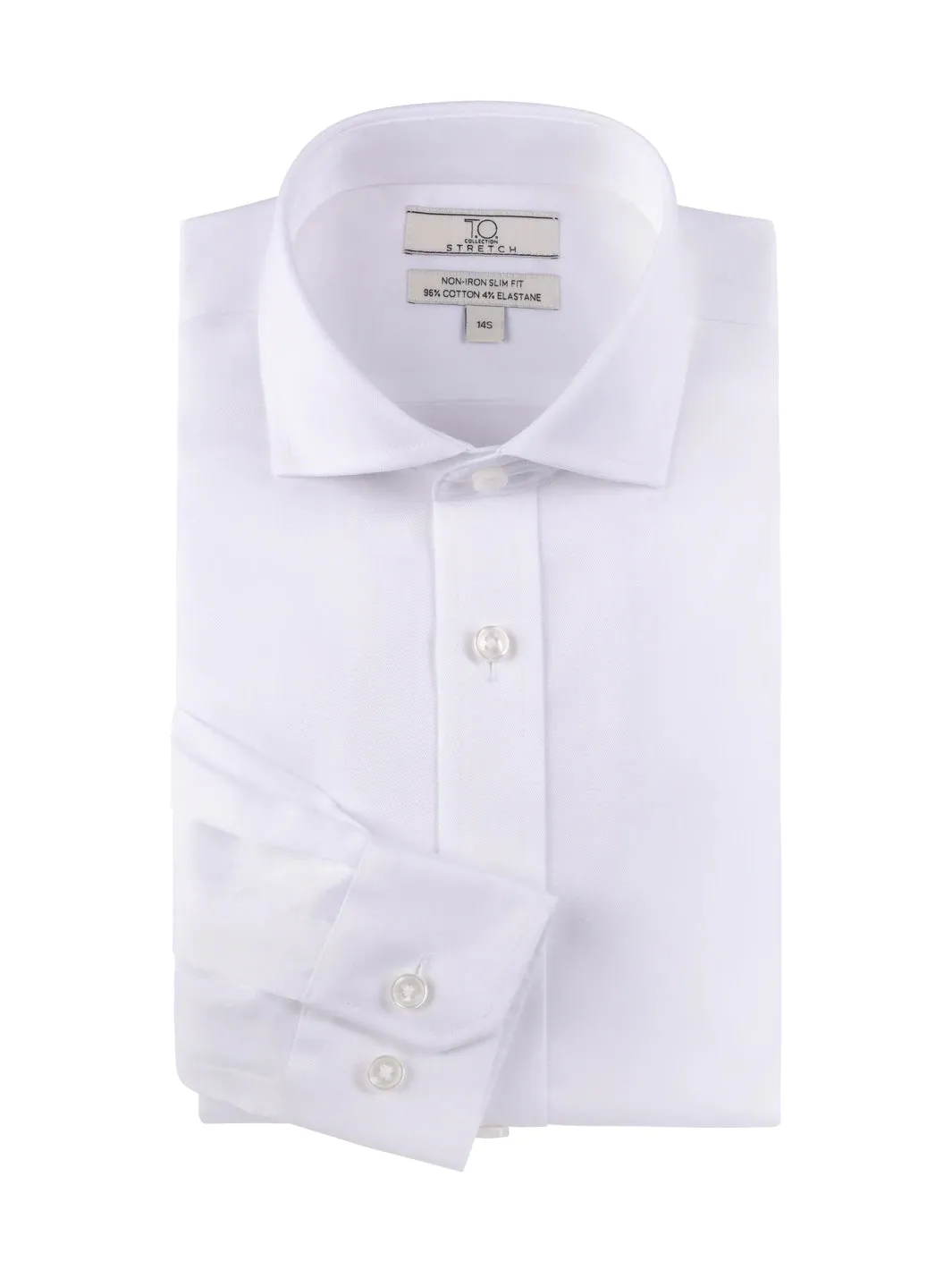 T.O. Collection Boys Stretch Dress Shirt - Long Sleeve