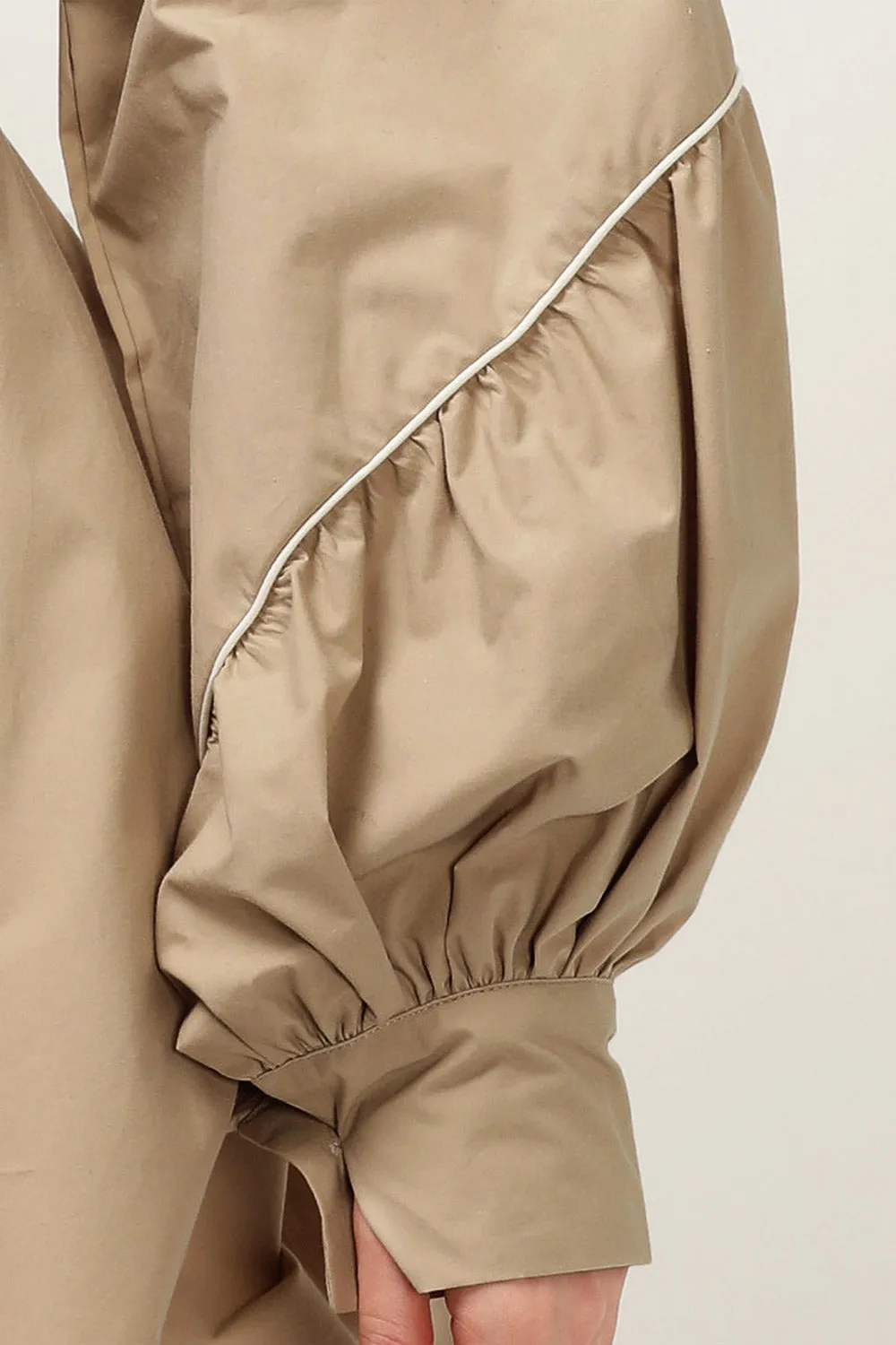 Tori Piping Detail Shirt Dress