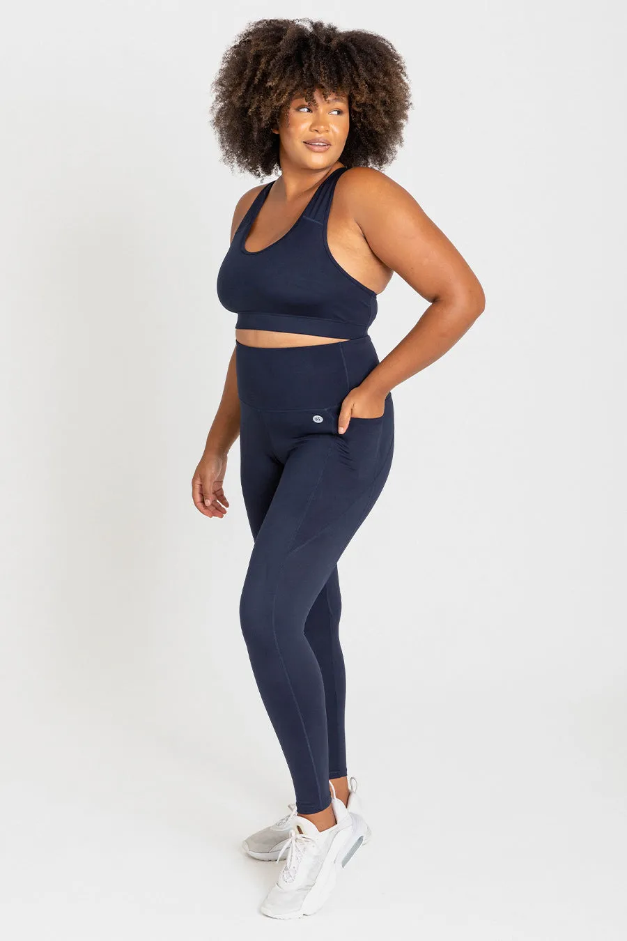 Training Pocket Move Full Length Legging - Navy