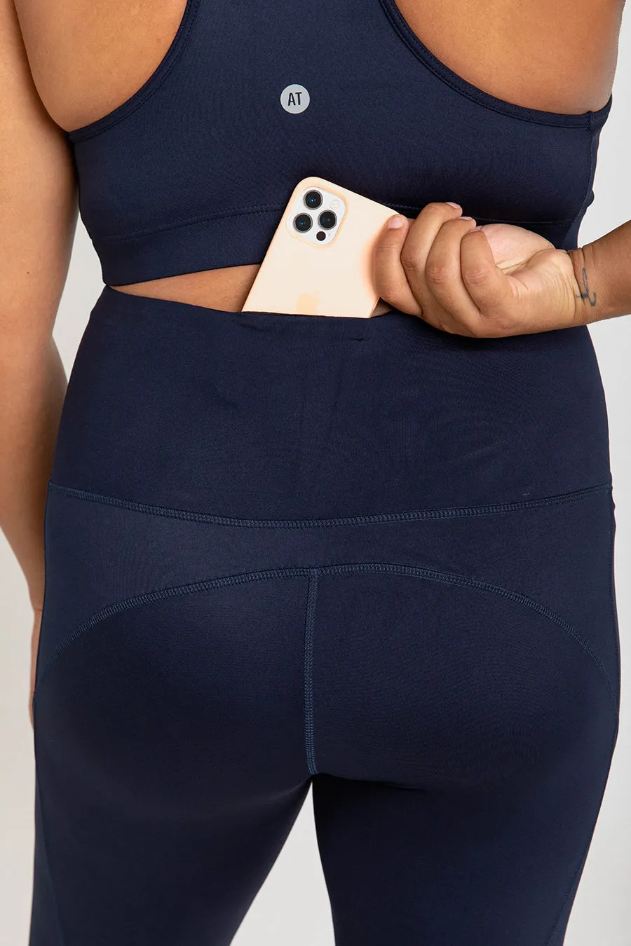 Training Pocket Move Full Length Legging - Navy