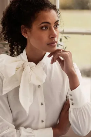 Troy Ladies Luxury Shirt - White
