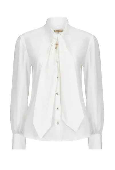 Troy Ladies Luxury Shirt - White