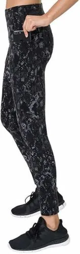 Tuff Athletics Womens  Legging Rocky Print Black