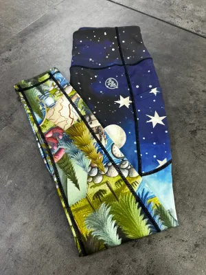 Under The Stars Side Pocket ACTIVE Leggings / Shorts