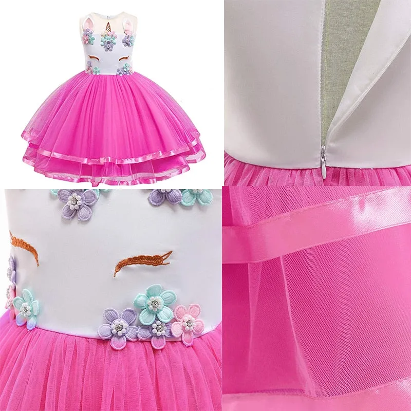 Unicorn Birthday Dress-5 Colours