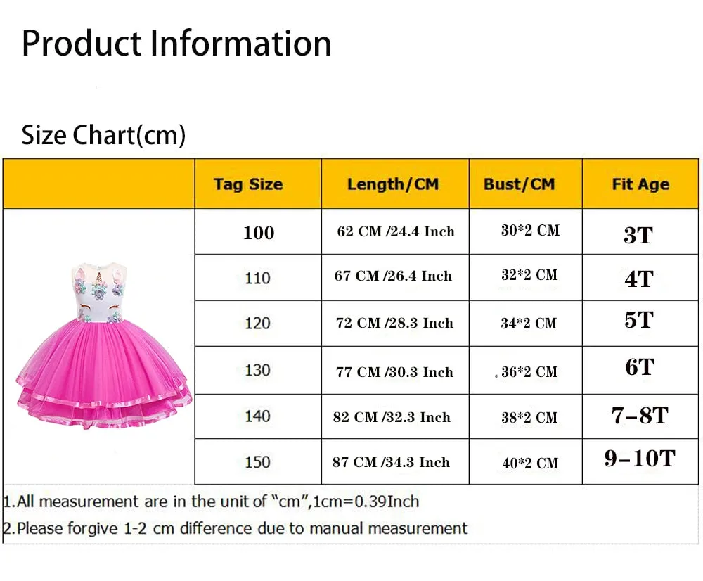 Unicorn Birthday Dress-5 Colours