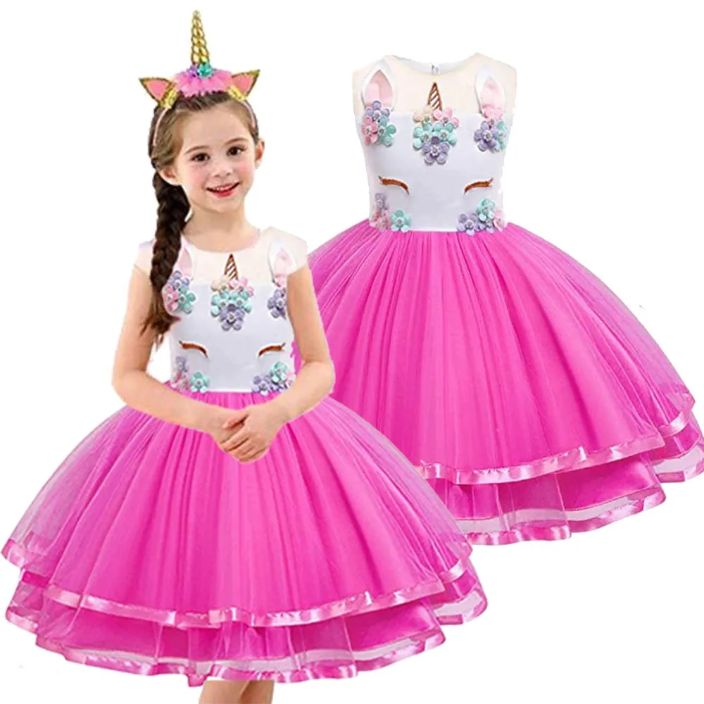 Unicorn Birthday Dress-5 Colours