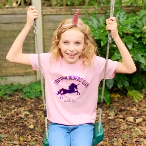 Unicorn Riders Club Personalised Girls T Shirt