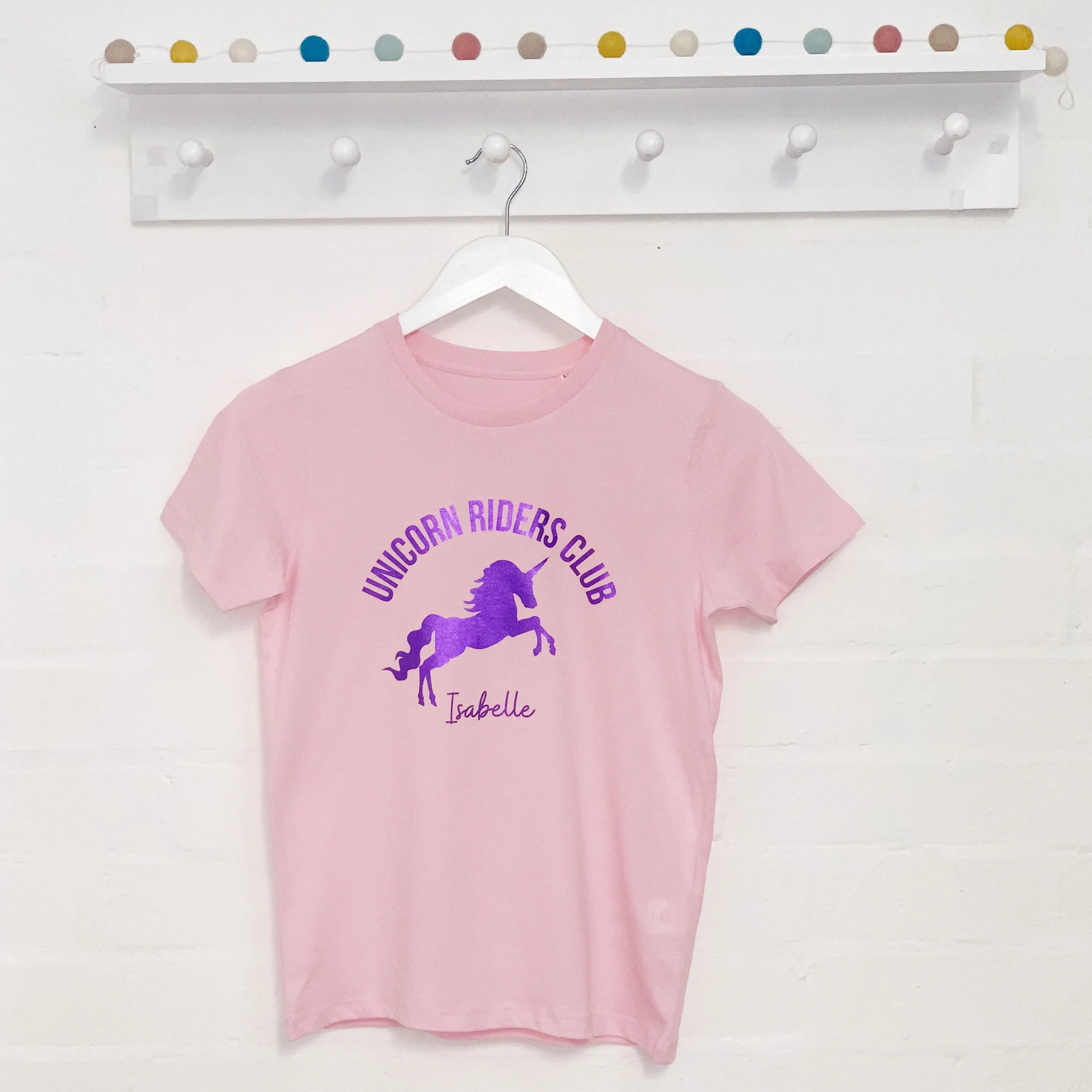 Unicorn Riders Club Personalised Girls T Shirt
