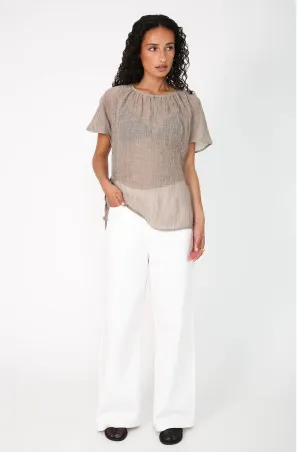 verve tee / latte taupe