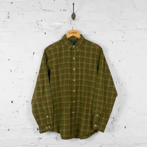 Vintage Checked Ralph Lauren Shirt - Green - L