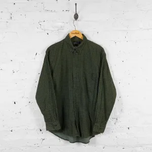 Vintage Checked Shirt - Green - L