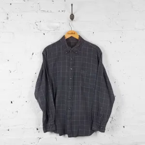 Vintage Checked Shirt - Grey - M