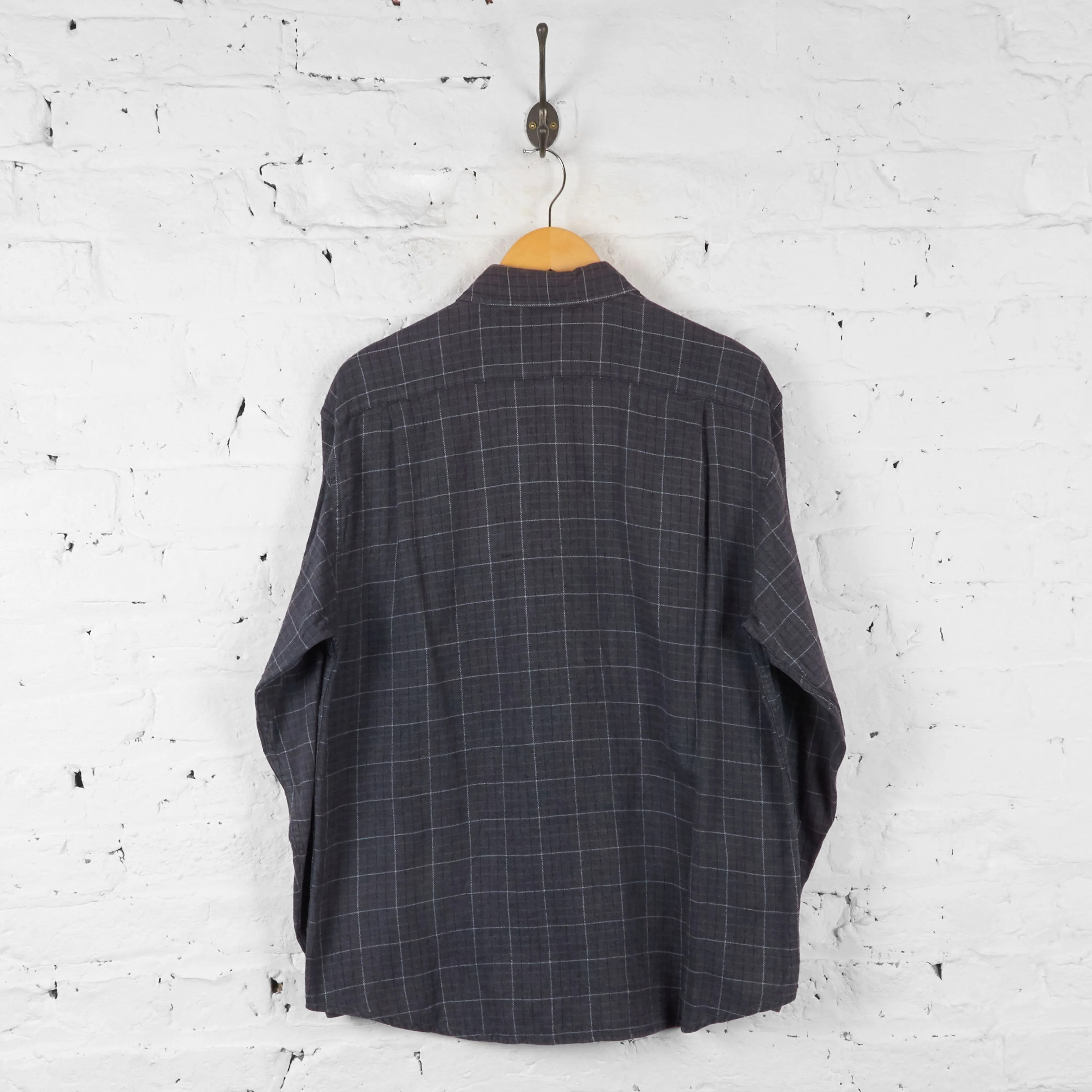 Vintage Checked Shirt - Grey - M