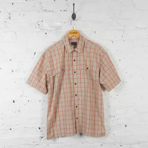 Vintage Patagonia Checked Shirt - Orange - L