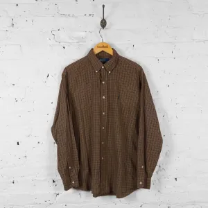 Vintage Ralph Lauren Checked Shirt - Brown - L