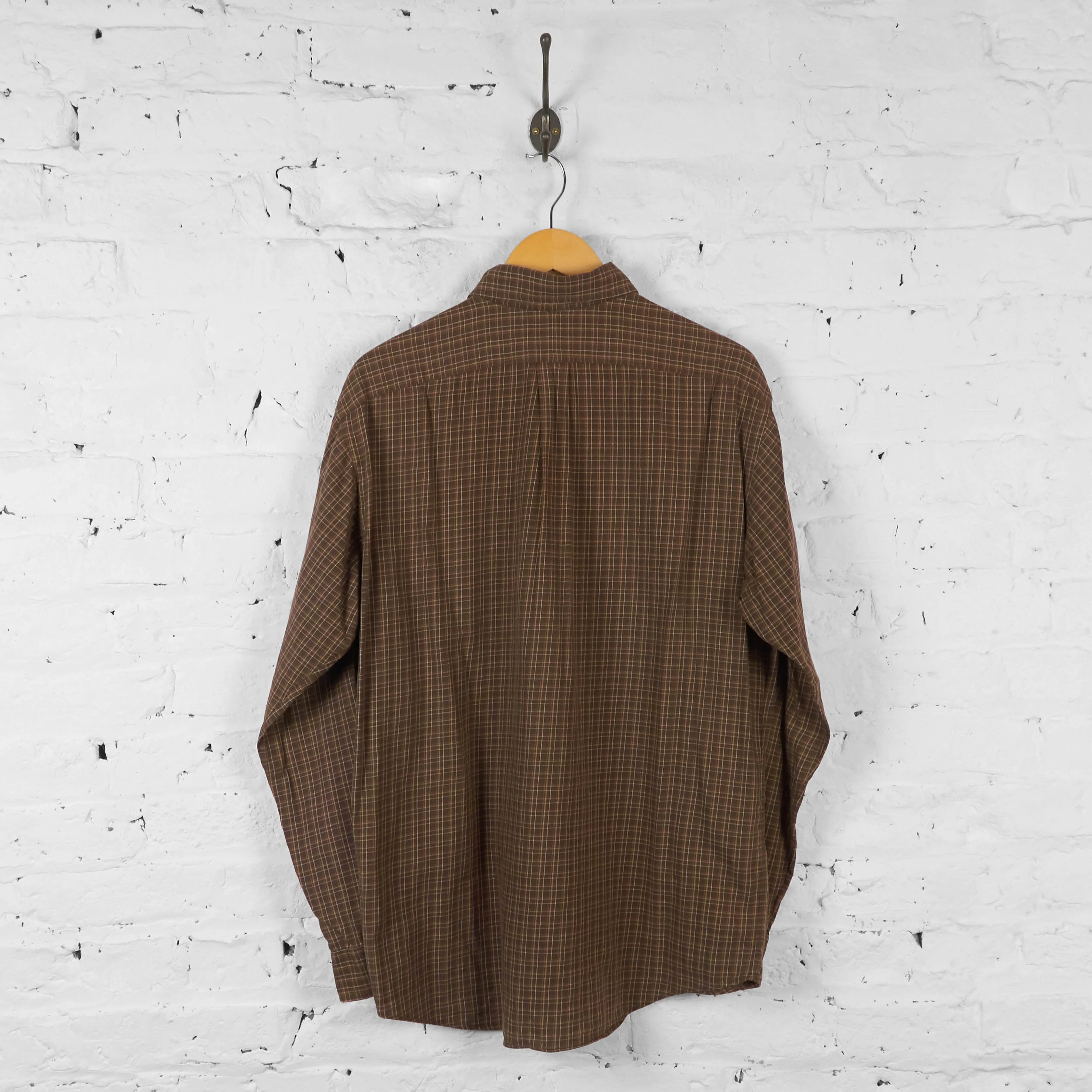 Vintage Ralph Lauren Checked Shirt - Brown - L