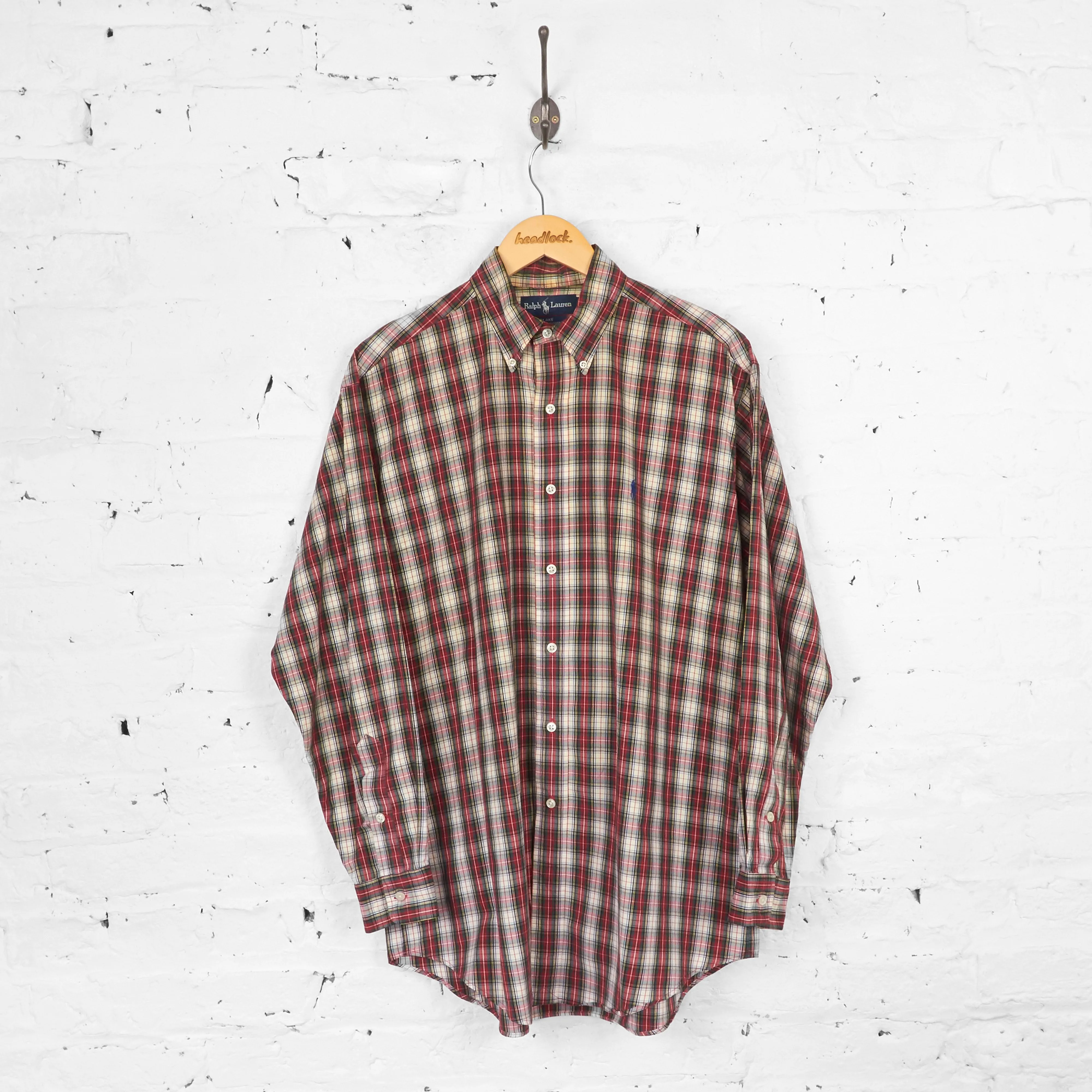 Vintage Ralph Lauren Checked Shirt - Red/Green - M