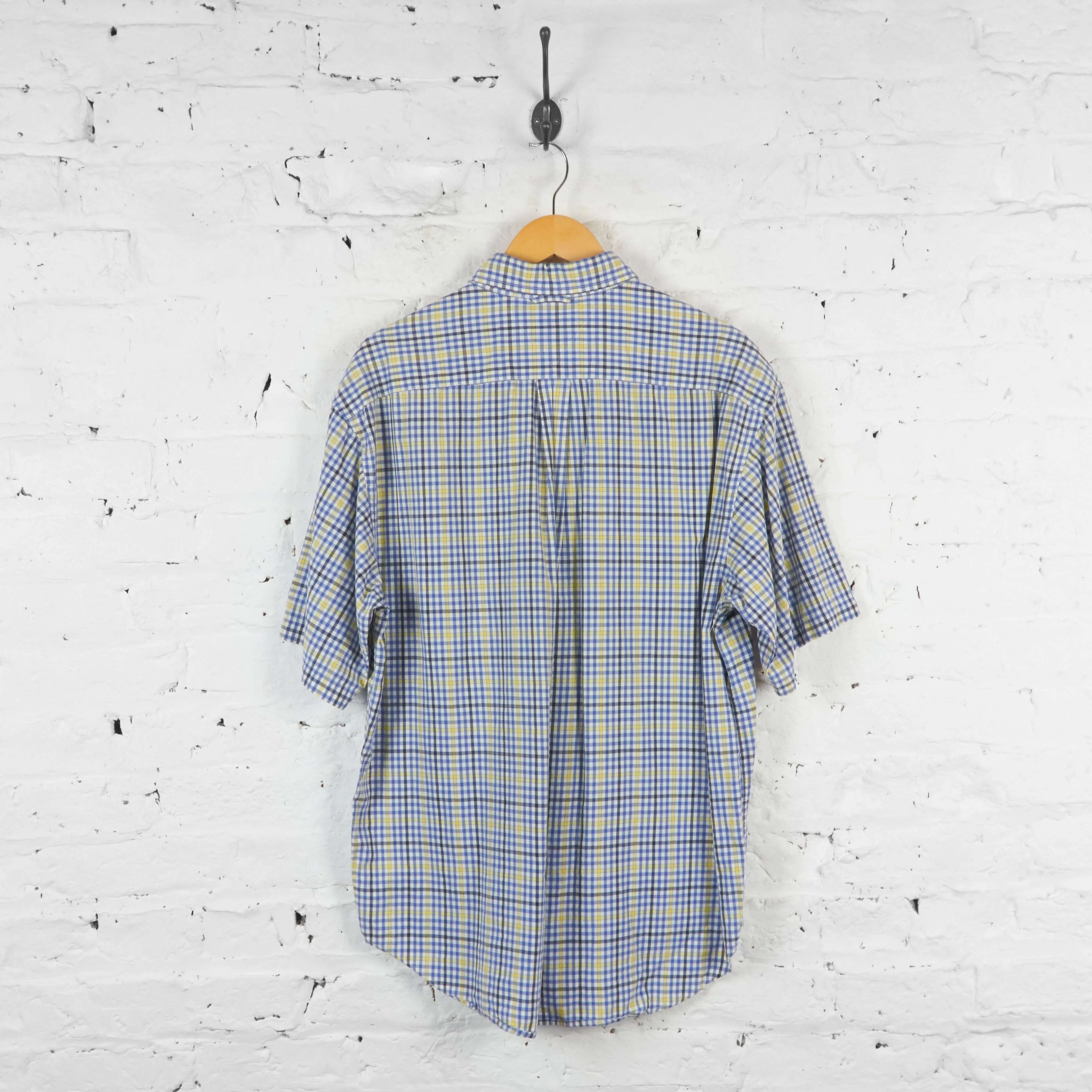 Vintage Tommy Hilfiger Checked Shirt - Blue - L